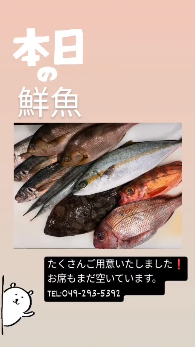 【6/5（金）鮮魚】

ちょこっと食べたい方、たくさん食べたい方向けにメニューも改善しました。

◯酒類提供店舗の為
入店は20歳以上から

◯通常営業時の席数
カウンター12席
テーブル4名掛け×1席
※貸切時は、+4名様くらい（体格による）

◯一般的なご利用の目安
ご予算:
ランチ
1,000円〜
ディナー
1人あたり平日3,000〜5,000円、週末等5,000〜8,000円
※コース類ご利用がお食事は1番お得だと思います。普段より飲めなかった方が多数
お支払:現金、カード、キャッシュレス類
ご予約:☎️orぐるなび

＿＿＿＿＿＿＿＿＿＿＿＿＿＿＿＿＿＿＿＿＿＿＿＿＿
🗓️定休日:月曜日（不定休あり）
⌚️営業時間
営業カレンダー通り
Instagramの投稿をご覧ください。
■ランチ
火・木 11:30〜15:00
■ディナー
カレンダーをご覧下さい

👥ご案内は20歳以上、1グループ4名様まで
※5名様以上はご相談ください。

ご予約方法
■ぐるなび
■電話

デート、隠れ家、ちょっと背伸び、駅近、カウンター、海鮮、本マグロ、寿司、大人空間、コスパ最高
＿＿＿＿＿＿＿＿＿＿＿＿＿＿＿＿＿＿＿＿＿＿＿＿＿
📍アクセス
#海鮮居食屋かなめ
〒350-1123 埼玉県川越市脇田本町１１ー２３RISE 脇田本町II1 階B
電話番号:0492935392